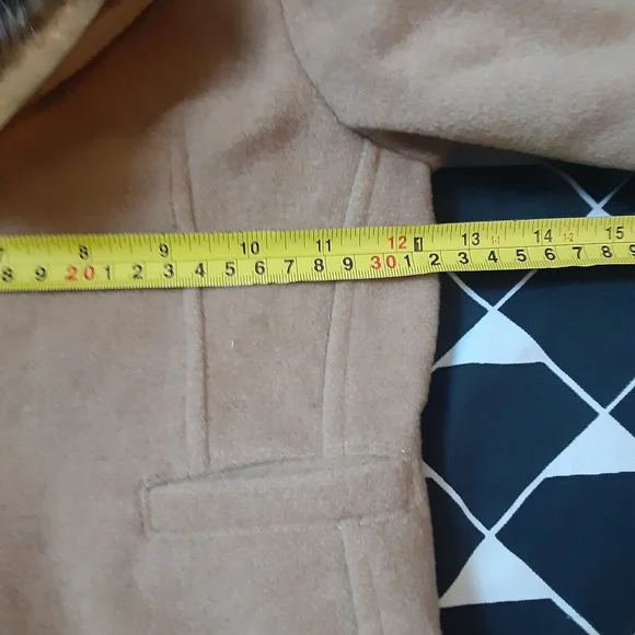 FORCUTIES BABY BOY CAMEL WOOL COAT, SIZE 12-18 MONTHS